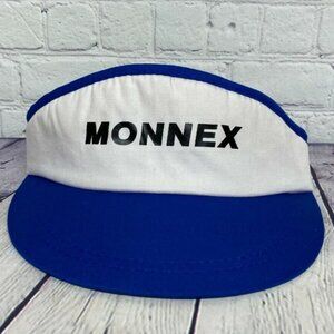 Vintage Monnex Insurance Golf Visor Hat Cap Adjustable One Size Fits All Blue